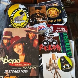 Vintage Hip Hop Sticker Pack Used Redman Bahamadia Little Brother Salt N Pepa